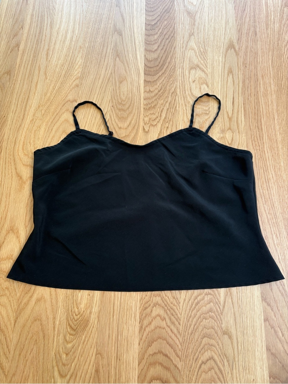 Black Spaghetti Strap Cami - Sleek Everyday Layering Top